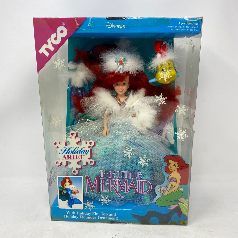 Disney The Little Mermaid Holiday Ariel Doll Tyco Special Edition Vintage 1811